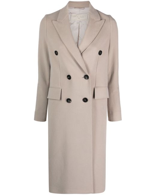 Circolo 1901 double-breasted peaked coat