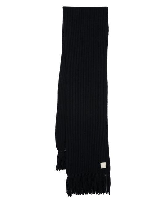 Emporio Armani chunky-knit fringed scarf