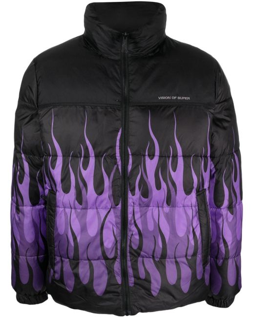 Vision Of Super Triple Flame puffer jacket