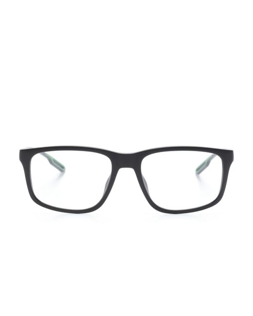Emporio Armani logo-embossed square-frame glasses
