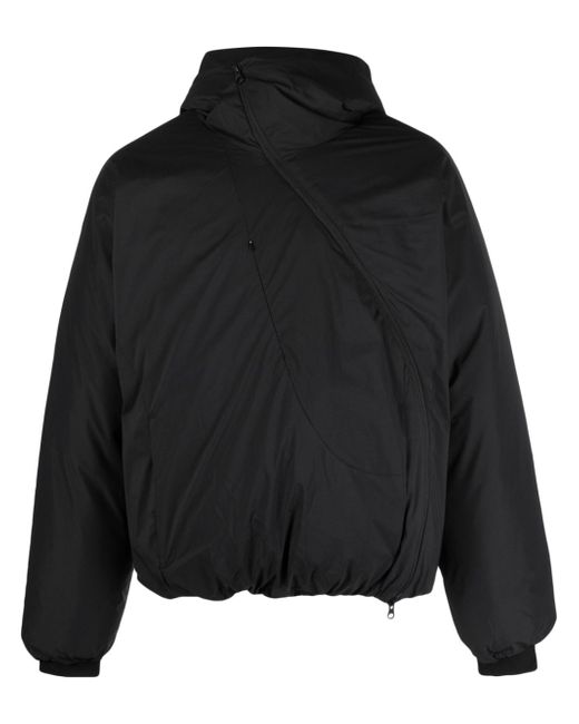 Post Archive Faction ripstop-texture asymmetrical zip-up jacket