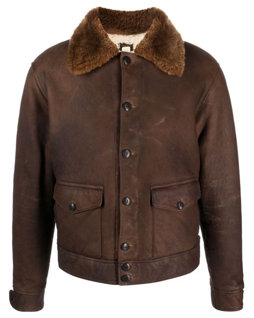 Ralph Lauren Rrl Peyton leather jacket