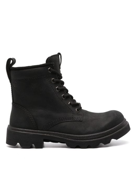 Ecco Grainer lace-up suede boots