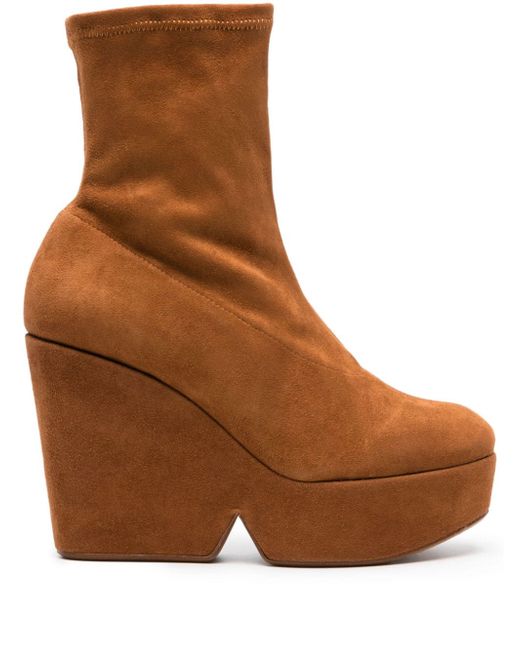 Clergerie Brenda 100mm suede boots