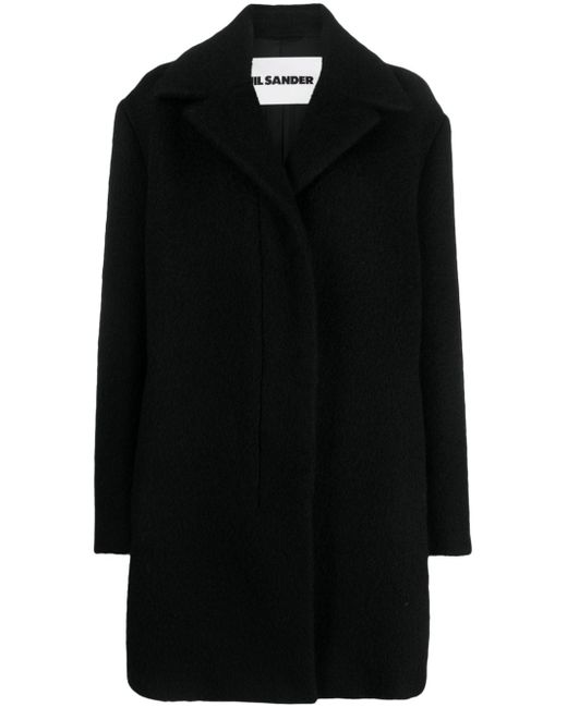 Jil Sander single-breasted wool-blend coat