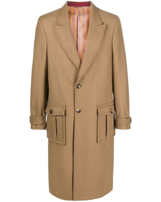Etro single-breasted wool-blend coat