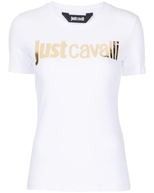Just Cavalli logo-embossed round-neck T-shirt