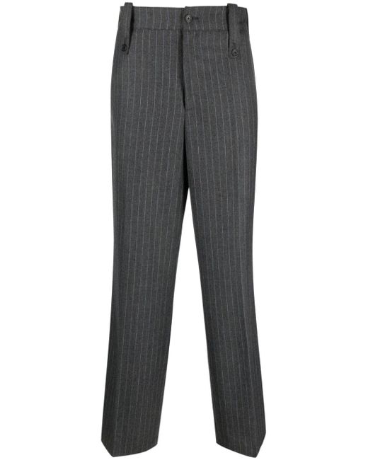 Paura stripe-print straight-leg trousers