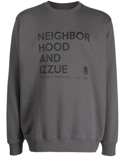 Izzue x Neighborhood logo-print cotton-blend sweatshirt
