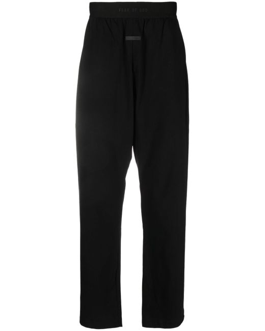 Fear Of God logo-patch straight-leg trousers