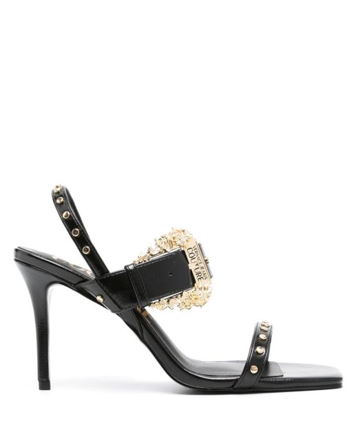 Versace Jeans Couture Emily 85mm studded slingback sandals
