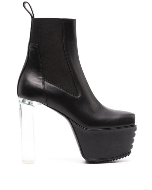 Rick Owens 160mm open-toe leather heeled boot