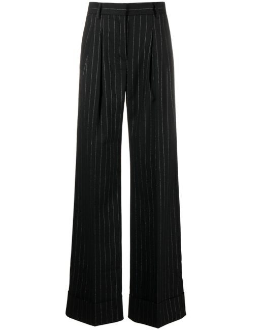 The Andamane pinstripe wide-leg trousers