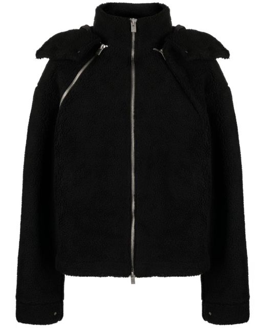 Heliot Emil classic-hood fleece jacket