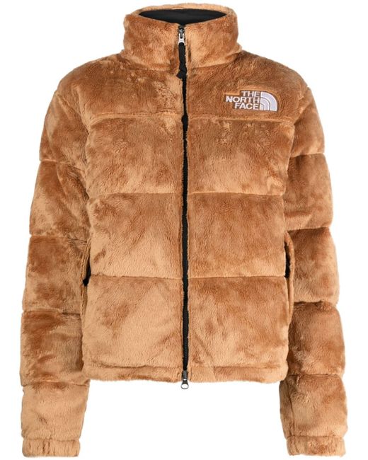 The North Face Nuptse velour puffer jacket