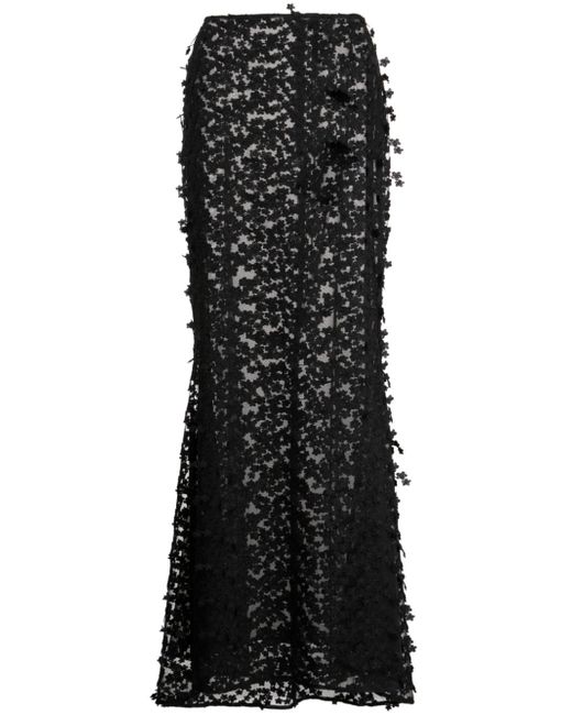 Cynthia Rowley high-waisted floral-lace skirt