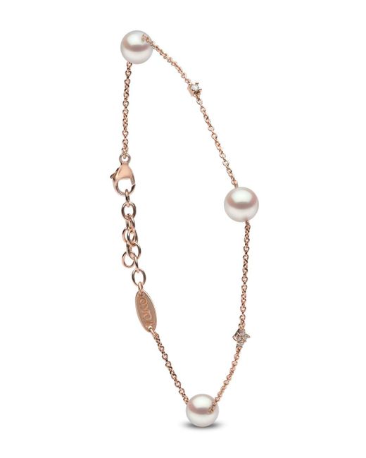 Yoko London Classic Akoya pearl and diamond bracelet