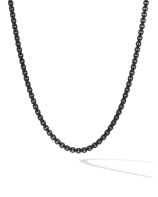 David Yurman 14kt yellow gold and DY Bel Aire box-chain necklace