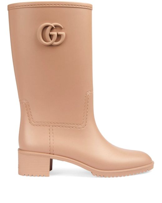 Gucci Double G leather boots