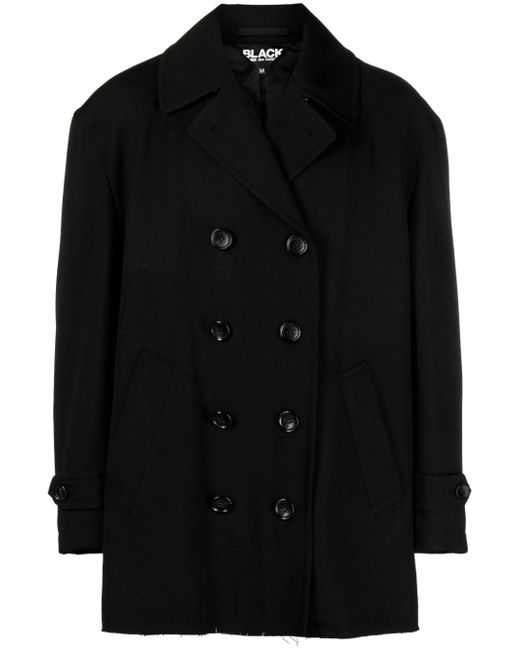 Comme Des Garcons Black notched-lapels double-breasted coat