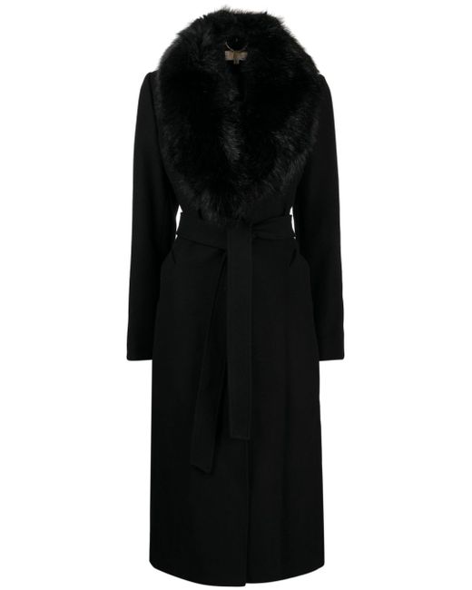 Michael Kors faux-fur collar wool-blend Coat