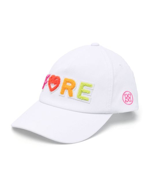 G/Fore logo-patch curved-peak cap