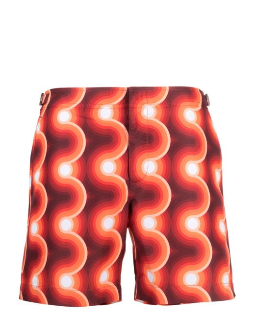 Orlebar Brown geometric-pattern swim shorts