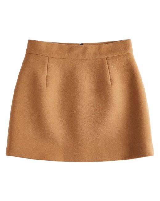 Tod's A-line zipped miniskirt