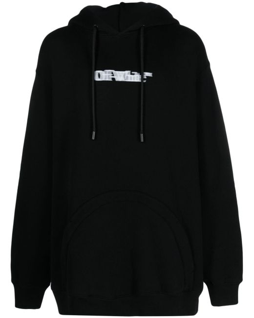 Off-White logo-print hoodie