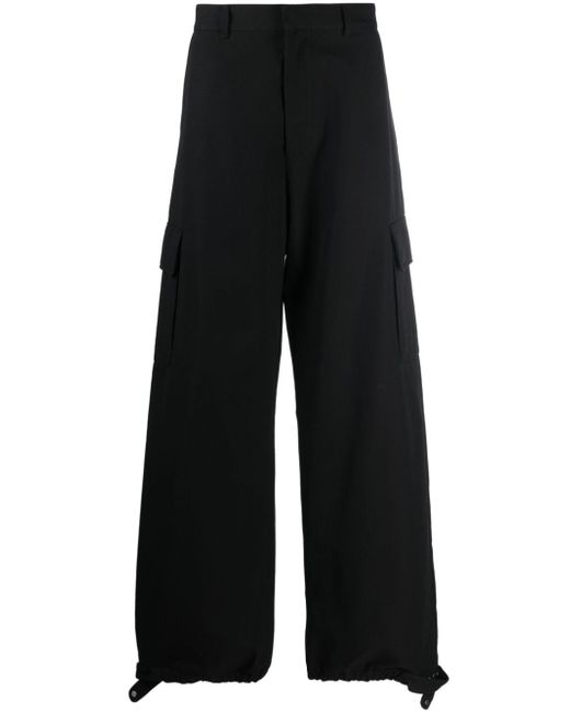 Off-White wide-leg wool-blend trousers
