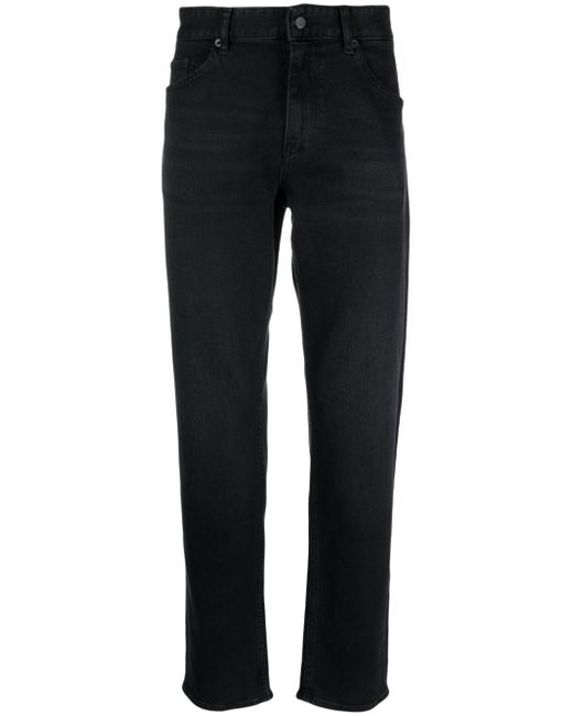 Boss mid-rise tapered-leg jeans