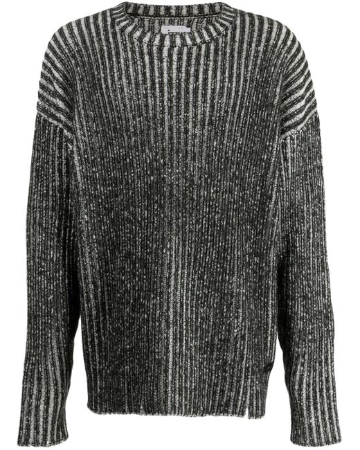 Izzue two-tone ribbed-knit jumper