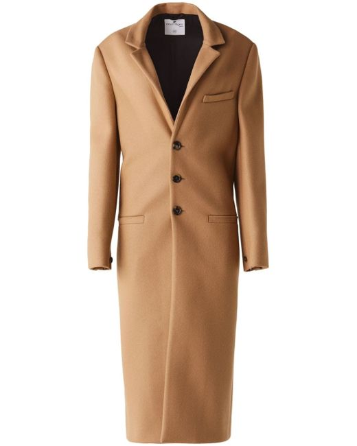 Courrèges zip-sleeve single-breasted coat
