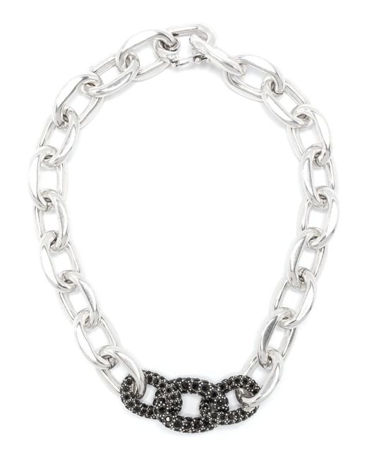 Isabel Marant crystal-embellished curb-chain necklace