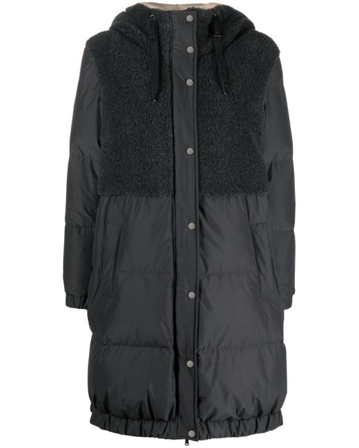 Brunello Cucinelli faux-fur oversized jacket