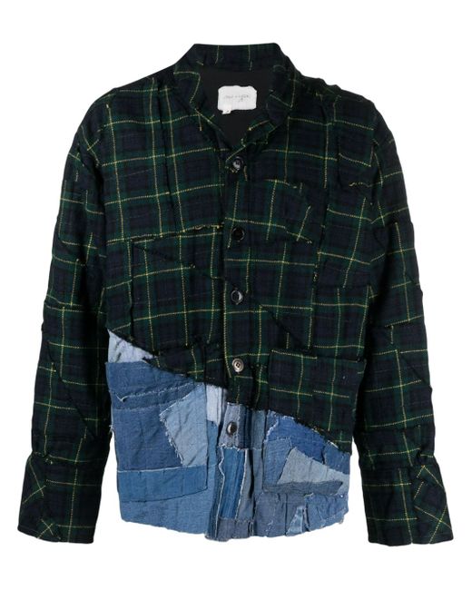 Greg Lauren patchwork shirt jacket