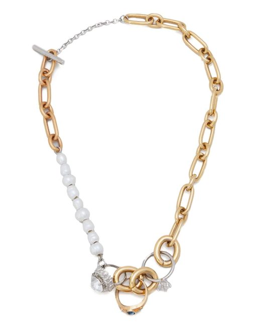 Marni ring-embellished chain necklace