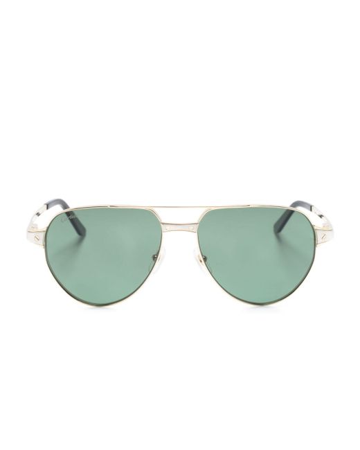 Cartier Santos de navigator-frame sunglasses