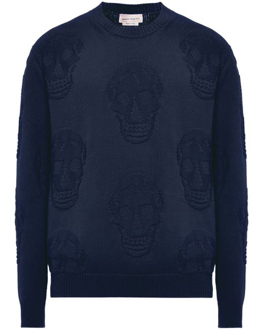 Alexander McQueen skull-intarsia sweatshirt