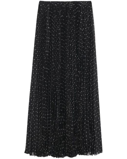 Saint Laurent polka-dot pleated skirt