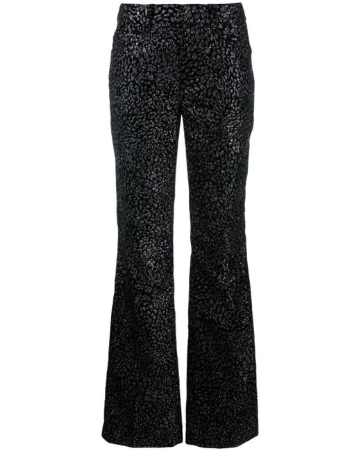 Zadig & Voltaire patterned-jacquard flared trousers