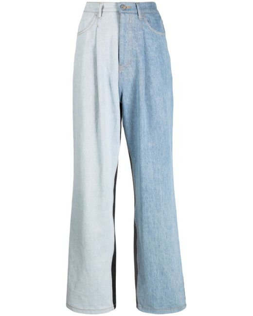 Ader Error patchwork wide-leg jeans