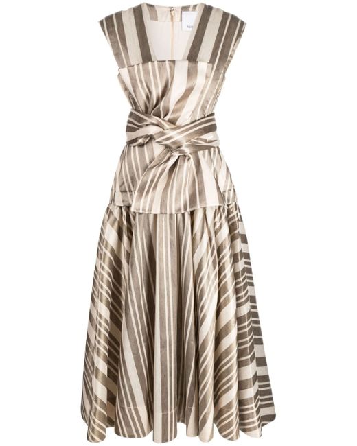 Acler Wilson striped midi dress