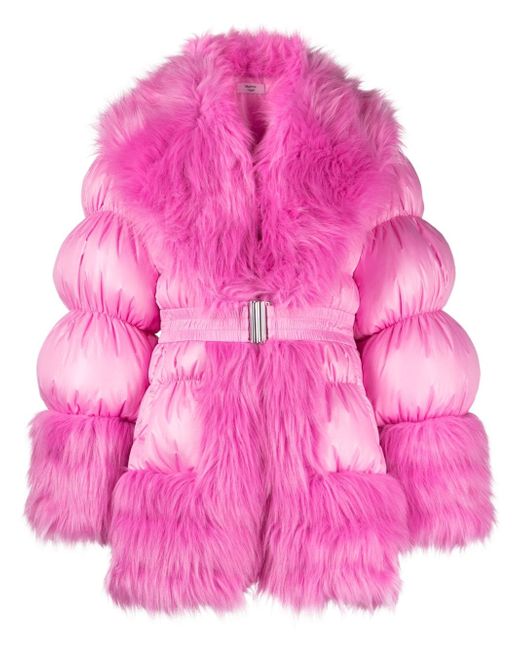 Martine Rose belted quilted puffer coat