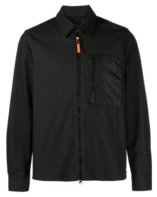 Aspesi spread-collar zip-up shirt jacket