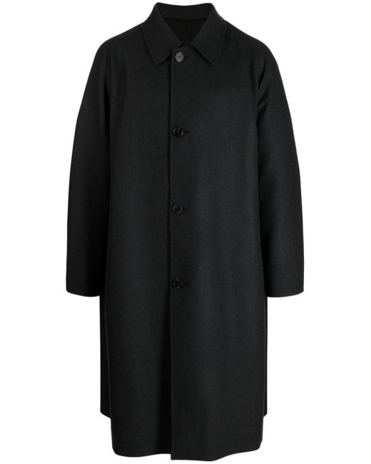 Studio Tomboy straight-point collar reversible coat