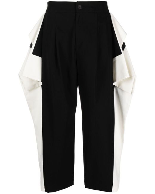 Issey Miyake Square One draped tapered trousers