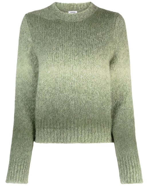 Aspesi gradient-effect brushed jumper