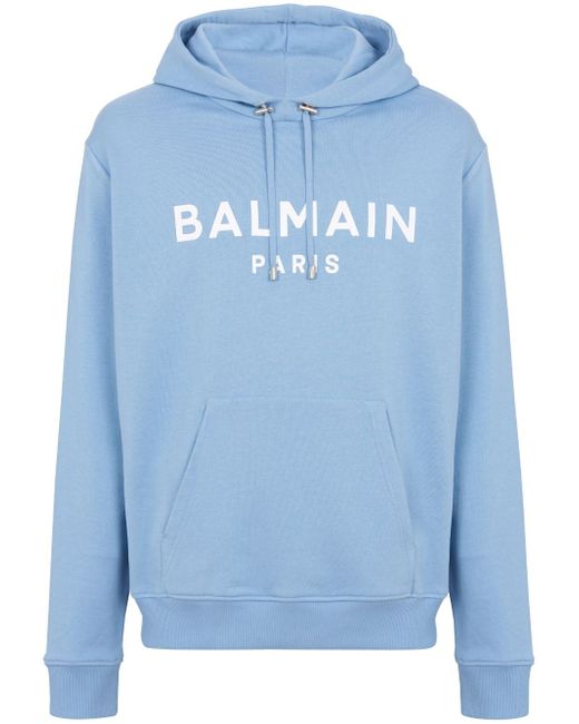 Balmain logo-print hoodie