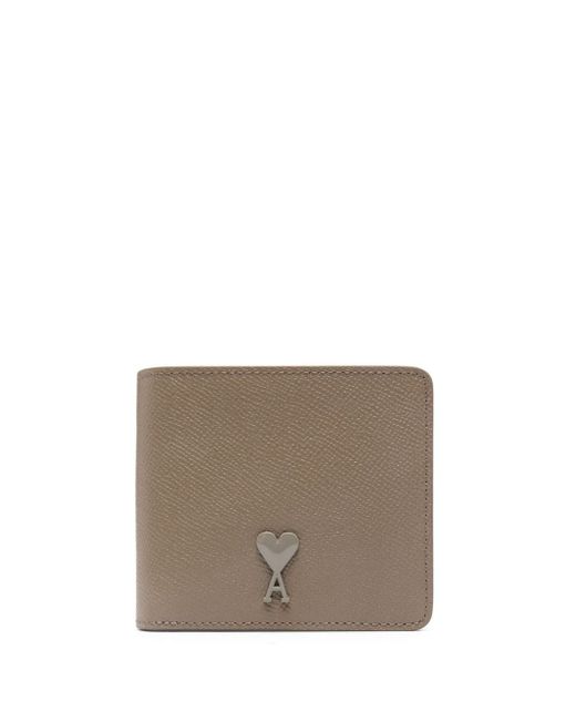 AMI Alexandre Mattiussi De Coeur leather folded wallet